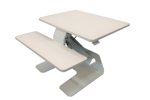 Nueva altura del portátil más pequeño de pie ajustable escritorio las canalizaciones verticales