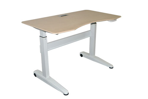 Customized MDF Desktop Pneumatic Adjustable Standing Desk
